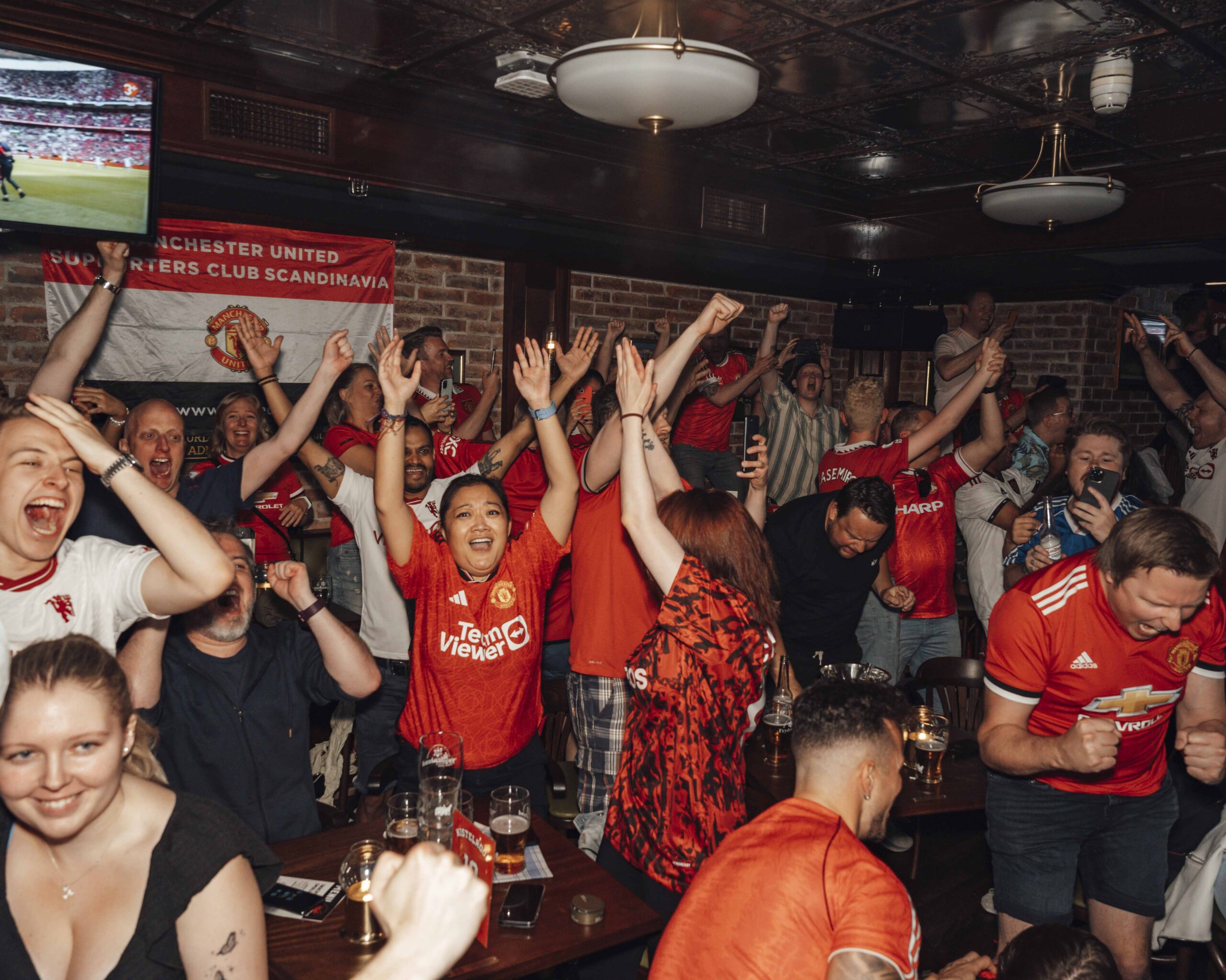 Man utd fans på Scotsman