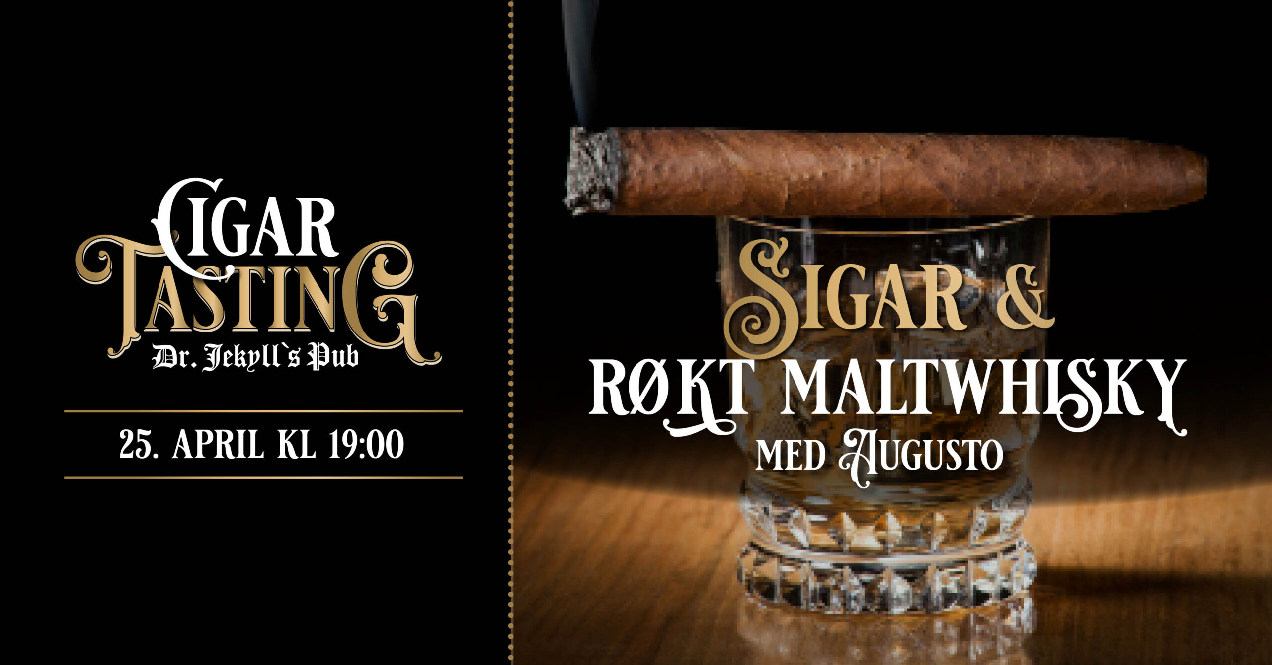Cigar og Røkt maltwhisky smaking